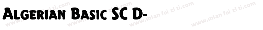 Algerian Basic SC D字体转换